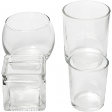 Teelichthalter, H 5,3-8,4 cm, D 4,5-7,3 cm, Inhalt kann variieren , 72 Stk/ 1 Pck