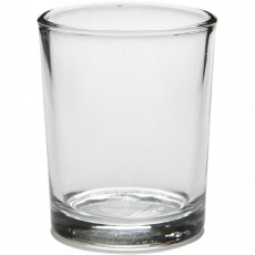 Teelichtglas, H 6,5 cm, D 4,5 cm, 4 Stk/ 1 Pck
