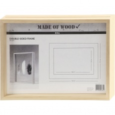 Doppelseitiger Rahmen, T 4,5 cm, Größe 22,1x30,8 cm, 1 Stk