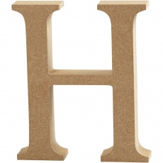 Buchstabe, H, H 8 cm, Dicke 1,5 cm, 1 Stk