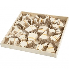 Weihnachtsaufhänger, Größe 7-9 cm, Dicke 4 mm, 90 Stk/ 1 Pck