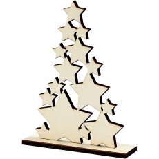 Weihnachtsbaum, H 19,6 cm, T 4 cm, B 14,7 cm, 1 Stk