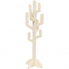 Kaktus aus Holz, H 38 cm, B 12 cm, Dicke 8 mm, 1 Stk