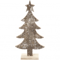 Holz-Weihnachtsbaum, H 18 cm, B 9 cm, 1 Stk