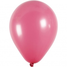 Ballons, rund, D 23 cm, Dunkelpink, 10 Stk/ 1 Pck
