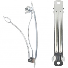 Haarspange, L 6 cm, B 6 mm, Versilbert, 20 Stk/ 1 Pck