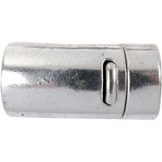 Magnetverschluss, D 26 mm, Lochgröße 10 mm, Antiksilber, 1 Stk