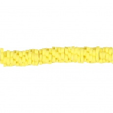 Tonperlen, D 5-6 mm, Lochgröße 2 mm, Gelb, 145 Stk/ 1 Pck
