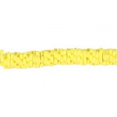 Tonperlen, D 5-6 mm, Lochgröße 2 mm, Gelb, 145 Stk/ 1 Pck