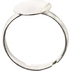 Fingerring, Versilbert, 3 Stk/ 1 Pck