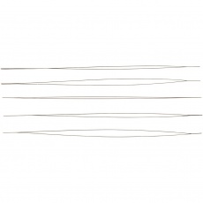 Perlennadel, L 12 cm, Dicke 0,25 mm, 5 Stk/ 1 Pck