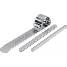 Biegewerkzeug und Metallbänder für Armreifen, L 15 cm, B 6-106 mm, Aluminium, 1 Set