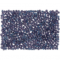 Rocailleperlen, D 1,7 mm, Größe 15/0, Lochgröße 0,5-0,8 mm, Dunkelblau, 500 g/ 1 Btl.