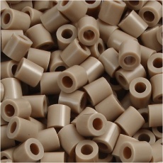 Bügelperlen, Größe 5x5 mm, Lochgröße 2,5 mm, medium, Beige (32248), 1100 Stk/ 1 Pck