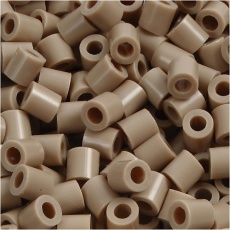 Bügelperlen, Größe 5x5 mm, Lochgröße 2,5 mm, medium, Beige (32248), 6000 Stk/ 1 Pck