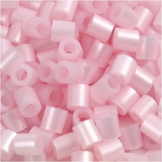 Bügelperlen, Größe 5x5 mm, Lochgröße 2,5 mm, medium, Perlmuttrosa (32259), 6000 Stk/ 1 Pck