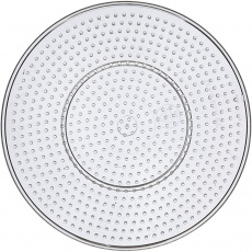 Steckplatte, D 15 cm, medium, Transparent, 10 Stk/ 1 Pck