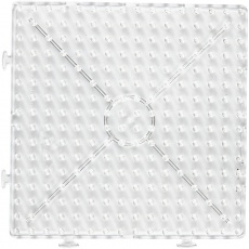 Steckplatte, Großes Quadrat, Größe 15x15 cm, JUMBO, Transparent, 1 Stk