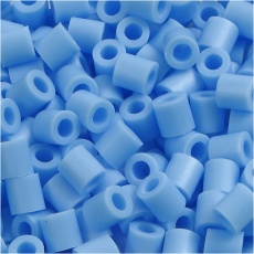 Fotoperlen, Größe 5x5 mm, Lochgröße 2,5 mm, medium, Pastellblau (23), 6000 Stk/ 1 Pck