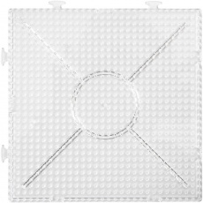 Photo Pearls Steckplatte, Großes Quadrat, Größe 15x15 cm, Transparent, 2 Stk/ 1 Pck