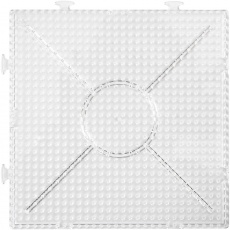 Photo Pearls Steckplatte, Großes Quadrat, Größe 15x15 cm, medium, Transparent, 2 Stk/ 1 Pck