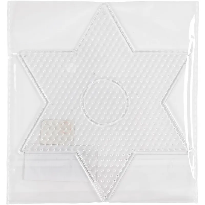 Steckplatte, Größe 15x15 cm, medium, Transparent, 1 Stk