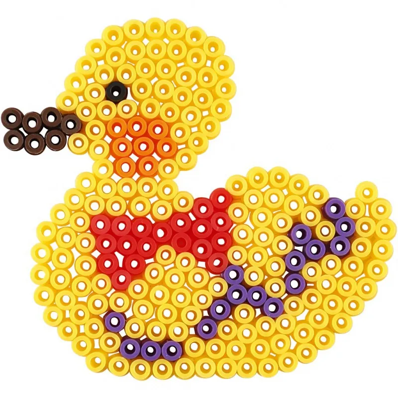 Steckplatten, Ente, Elefant, Giraffe, Bär, Pferd und Fisch, Größe 10x11-13x16,5 cm, medium, 6 Stk/ 1 Pck