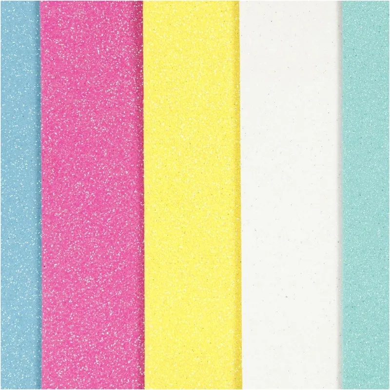 Moosgummi, A5, Blatt 148x210 mm, Dicke 2 mm, 5 Bl./ 1 Pck