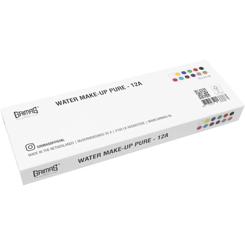 Grimas Schminkpalette, Sortierte Farben, 12x2.50 ml/ 1 Stk