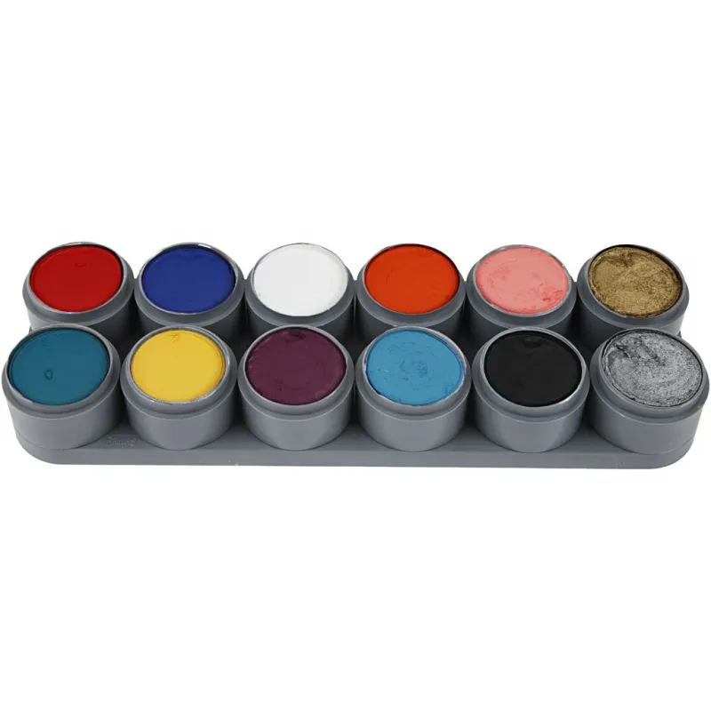 Grimas Schminkpalette, Sortierte Farben, 180 ml, 12x15 ml/ 1 Stk