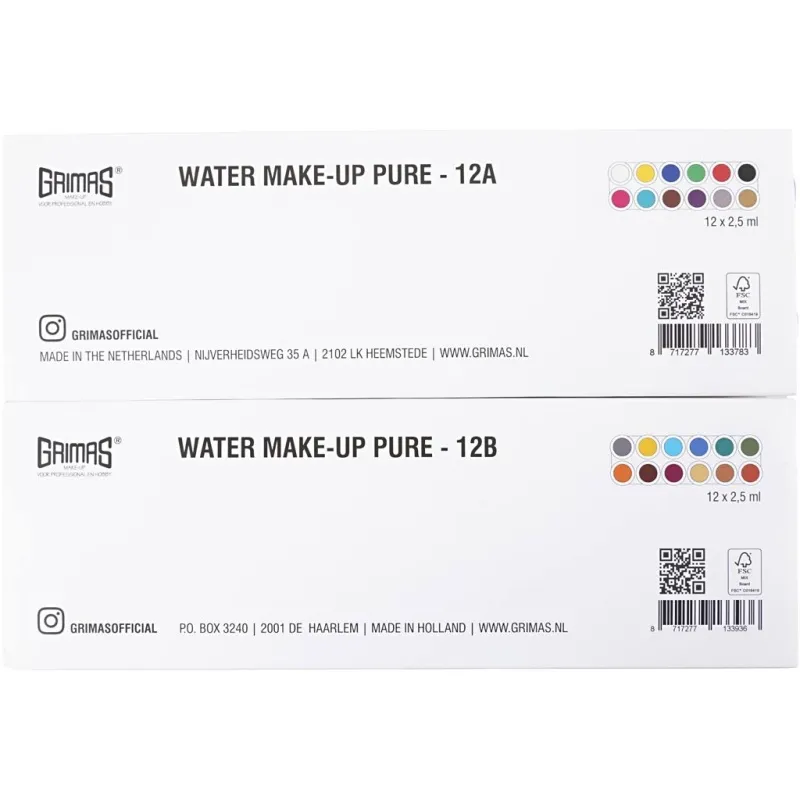 Grimas Schminkpalette, Sortierte Farben, 24x2.50 ml/ 1 Stk
