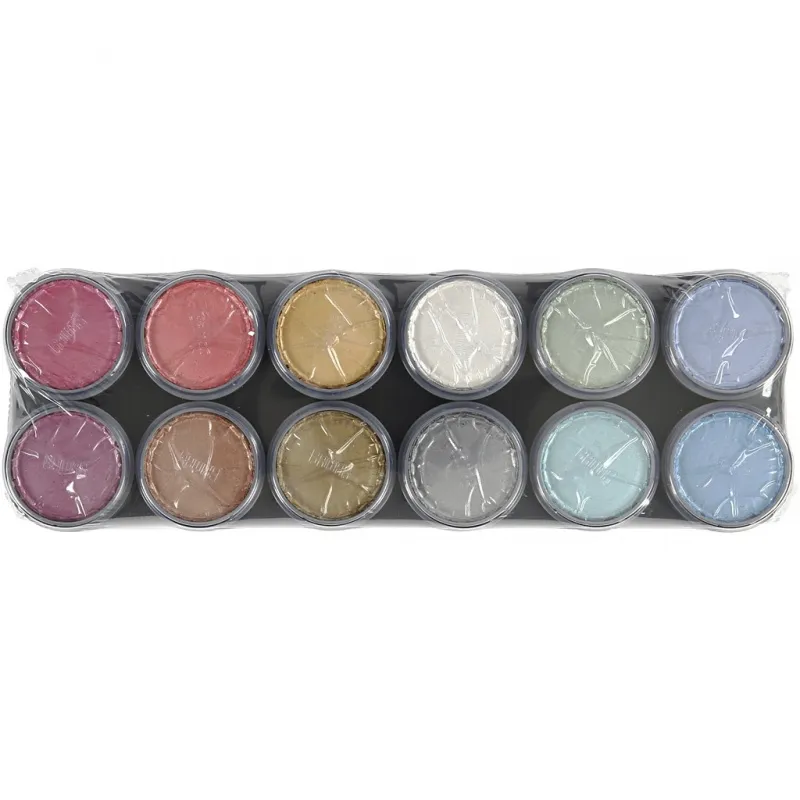 Grimas Schminkpalette, Perlmuttfarben, 12x15 ml/ 1 Stk