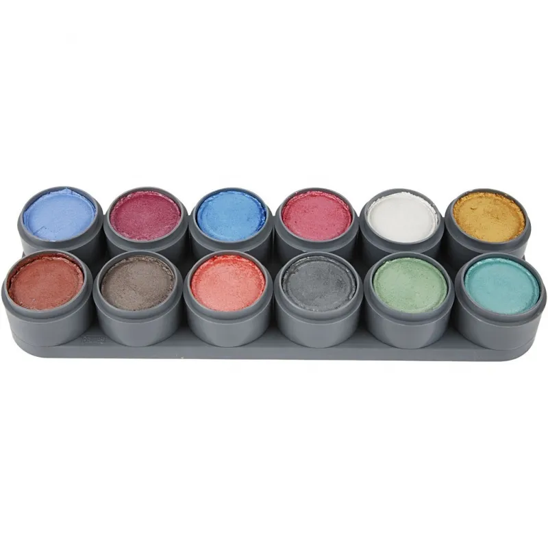 Grimas Schminkpalette, Perlmuttfarben, 12x15 ml/ 1 Stk
