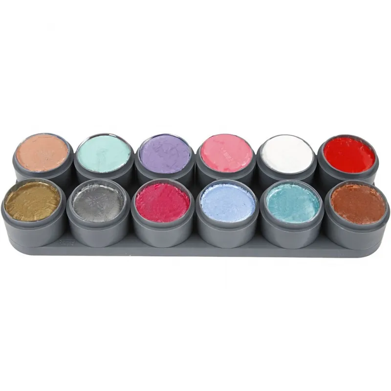 Grimas Schminkpalette, Sortierte Farben, 12x15 ml/ 1 Stk