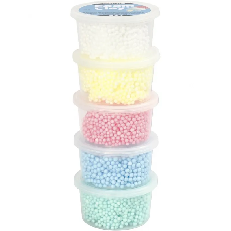 Foam Clay Extra Large, Sortierte Farben, 5x25 g/ 1 Pck