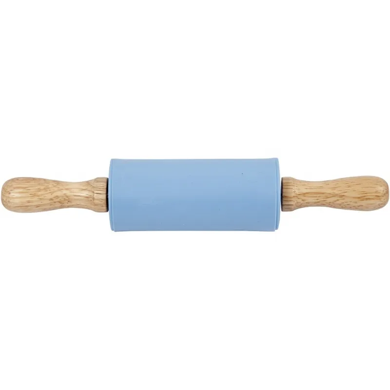 Teigrolle, L 23 cm, D 4.5 cm, Hellblau, 1 Stk