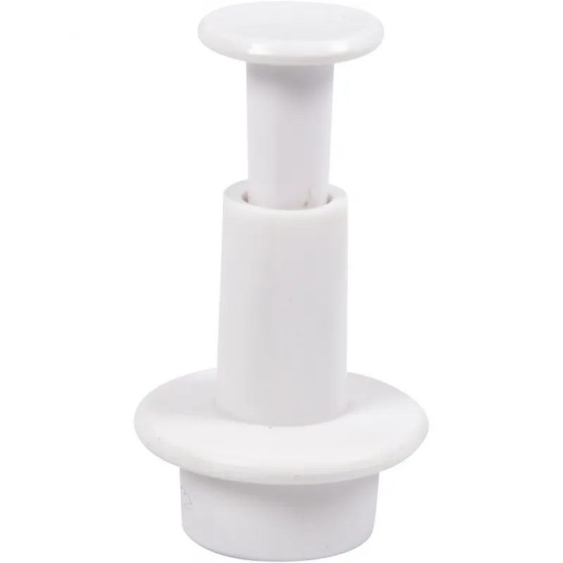 Ausstecher mit Stempelgriff, Kreis, D 1,1+1,3+1,7 cm, Weiß, 3 Stk/ 1 Pck