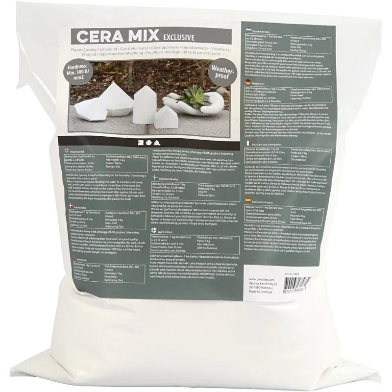 Cera-Mix Gießmasse "Exklusiv", Weiß, 5 kg/ 1 Pck