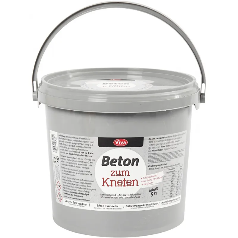 Beton-Modelliermasse, Grau, 4500 g/ 1 Pck