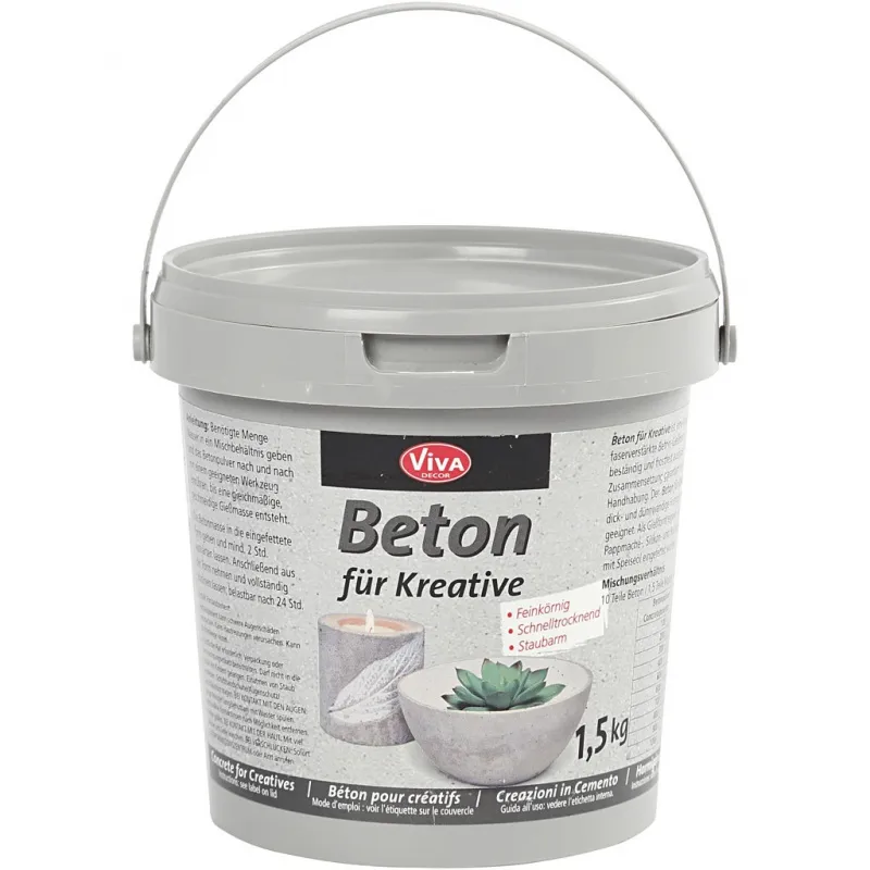 Modellier-Beton, Grau, 1500 g/ 1 Pck