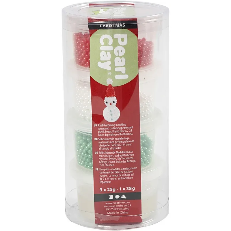 Pearl Clay®, Sortierte Farben, 3x25+38 g, 1 Set