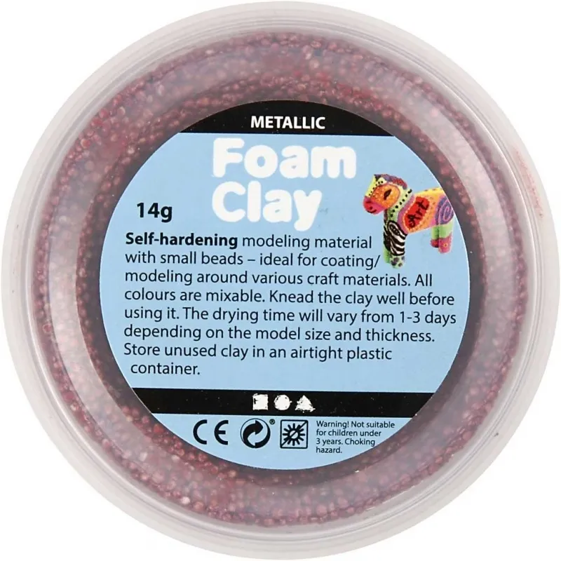 Foam Clay® , Metallic, Kräftige Farben, 6x14 g/ 1 Pck
