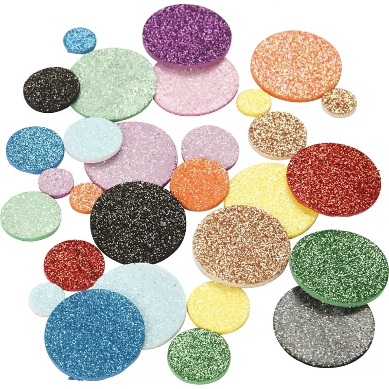 Moosgummikreise, Kreise, D 12+20+32 mm, 1000 Stk/ 1 Pck
