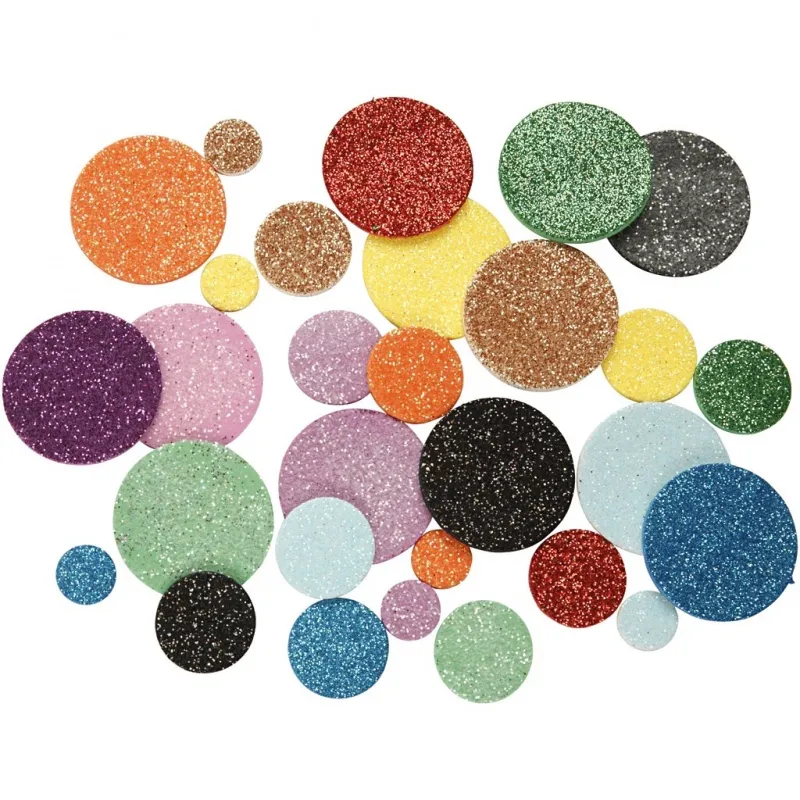 Moosgummikreise, Kreise, D 12+20+32 mm, 1000 Stk/ 1 Pck