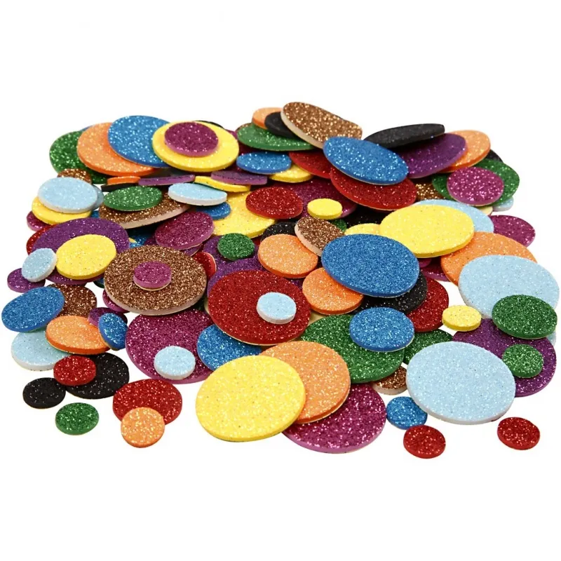 Moosgummikreise, Kreise, D 12+20+32 mm, 150 Stk/ 1 Pck