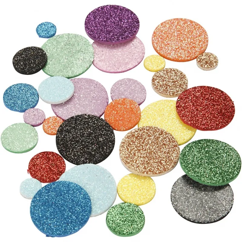 Moosgummikreise, Kreise, D 12+20+32 mm, 150 Stk/ 1 Pck