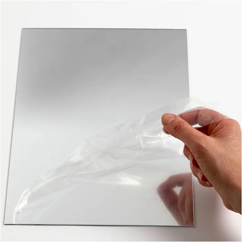 Spiegelfolie aus Plastik, Blatt 29,5x21 cm, Dicke 1,1 mm, 1 Bl.