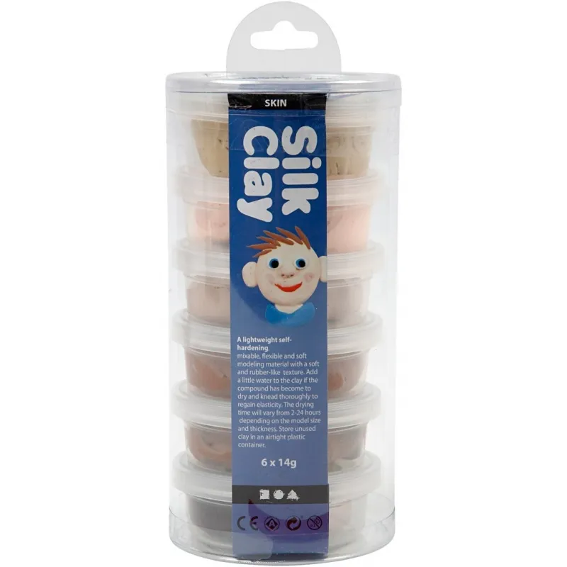 Silk Clay®, Hautfarben, 6x14 g/ 1 Pck