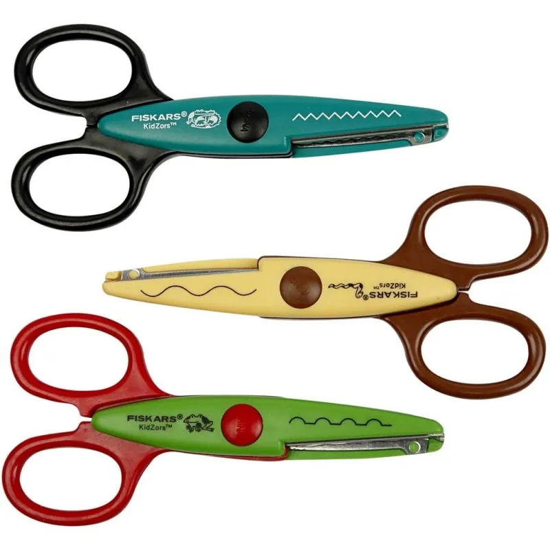 Fiskars Kidzors Konturenscheren - Sortiment, 3 Stk/ 1 Pck