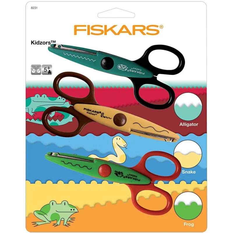 Fiskars Kidzors Konturenscheren - Sortiment, 3 Stk/ 1 Pck